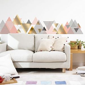 Stickers muraux - Décoration Chambre Salon - Autocollant Sticker Mural géant Montagnes scandinaves OURAL - 110x165cm