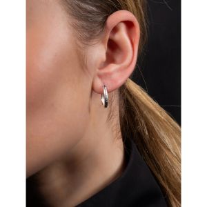 Boucles d'oreilles créoles ovales femme PS of Sweden