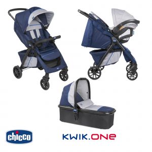Image de Chicco Poussette combinée 3 en 1 Trio Kwik One blueprint