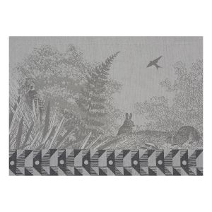 Le Jacquard Français Set de table Forêt enchantée Gris - Couleur Gris - Taille TS