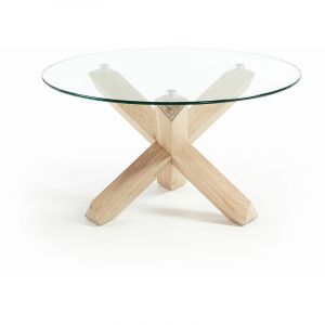 Kave Home Table basse Lotus Ø 65 cm verre
