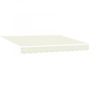VidaXL Tissu d'auvent pour cadre de 2,5 x 2 m en cr&egrave;me