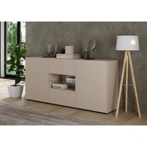 Buffet 2 portes 2 tiroirs RIO Panneaux de particules de premi&egrave;re qualit&eacute; Portes en MDF