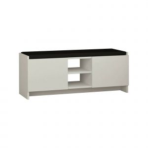 Dmora - Meuble à chaussures Dbarrec, Meuble à chaussures, Armoire d'entrée polyvalente, Rangement pour chaussures, 110x37h43 cm, Blanc
