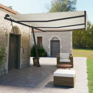 VidaXL Jeu de Poteaux dAuvent Poteaux de Rechange pour Auvent Poteau de Support de Tente Terrasse Patio Jardin 315098