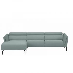 Image de Canap&eacute; d'Angle Gauc "Alua" 280cm Bleu C&eacute;ladon Prix