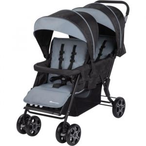 Bébé Confort Poussette double Teamy, pour enfants d'âges rapprochés, 4 roues, Shadow Block