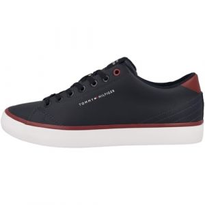 Tommy Hilfiger Men TH HI VULC CORE LOW LEATHER, Desert Sky, 43 EU