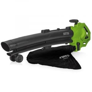 Vito Souffleur Aspirateur 3000W Sac 35L Poignée réglable Gazons Allées Terrasses Jardins