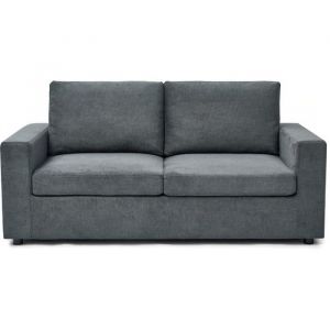 Habitat et Jardin Canapé Convertible Express En Tissu "Elena" - 3 Places - Couchage 140 Cm - Gris