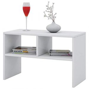 Vcm 911091 Nachto Table d'Appoint Bois Blanc 45 x 60 x 40 cm