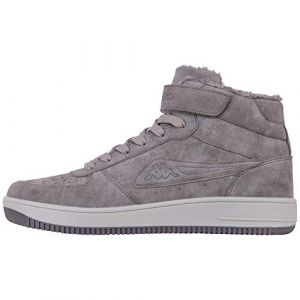 Kappa BASH Mid Fur Unisex, Chaussure de Course sur Route Mixte, 1614 Grey/L`Grey, 45 EU