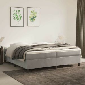 VidaXL Surmatelas de 200x200 cm en polyester avec finition Vida XL blanche
