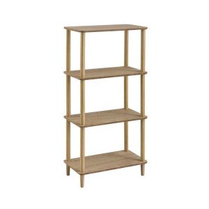 Wadiga Étagère en Bois Pin et MDF 4 Plateaux - Hauteur 118cm