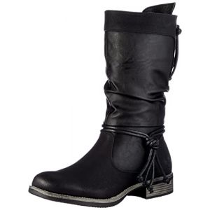 Rieker 98873, Botte Tendance Femme, Schwarz, 40 EU