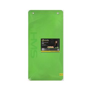 HMS Tapis de fitness antidérapant pour yoga Pilates | ultra épais 110 x 55 x 1,5 cm | mousse eva | tapis de yoga avec œillets de suspension (vert)