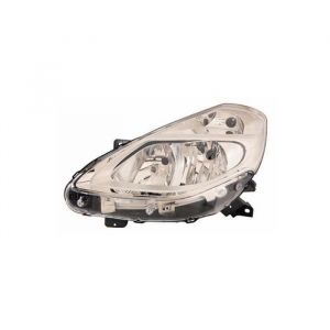 Phare avant gauche H7/H7 fond chromé Renault Clio 3 phase 2 2009-2012