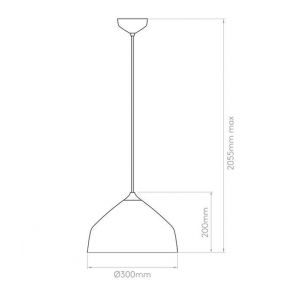 Astro Suspension Ginestra 300 - Blanc