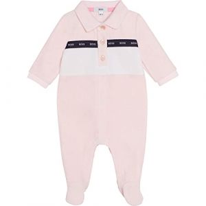 Image de Boss Effect Pyjama en Velours Bebe Couche Baby Pink 3MOIS