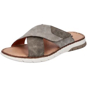 Rieker Homme Mules 25283, Monsieur Sabots,Pantoufle,Slides,Sandale,Chaussure d'été,Chaussure de Loisir,Marron (Braun / 25),40 EU / 6.5 UK