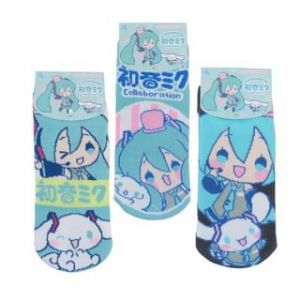 Hatsune Miku x Sanrio Cinnamoroll Short Socks music - 22~24cm