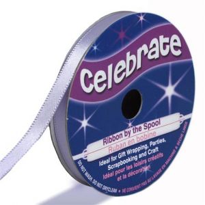 Celebrate 6m de Ruban Satin - parme - Largeur 0.6cm