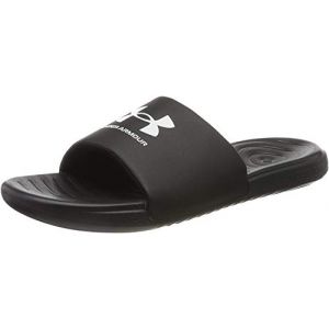 Under Armour M Ansa Fix SL, Tongs Homme, Noir/ Noir/ Blanc