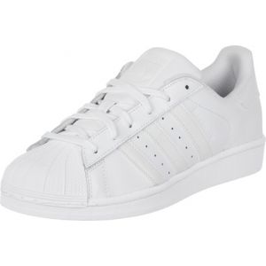 Adidas B23641, Chaussures de Basketball Garçon, Blanc (FTWR White/FTWR White/FTWR White), 36 2/3 EU