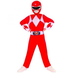 Rubie's HASBRO Power Rangers officiel - Déguisement Power Ranger rouge 7-8 ans