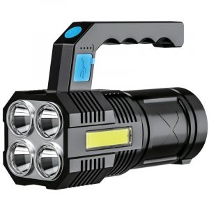 Lampe torche portable 200 Lumens, rechargeable usb, norme ip 44