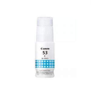 Bouteille d encre CANON GI53C Cyan Compatibilité PIXMA G650 et G550 4673C001