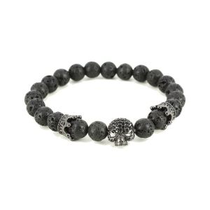 Clj Charles Le Jeune Bracelets Bracelet T&ecirc;te de mort perle