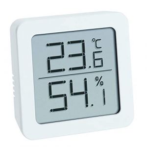 Image de TFA Dostmann Dostmann Hygromètre numérique Thermo-hygromètre à Poser ou à Suspendre, contrôle de la température ambiante, Blanc, L70 x l35 x H110 mm