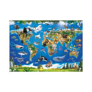 Dino Pièces XXL - Carte des Animaux