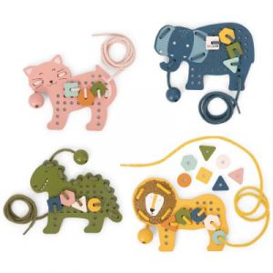 Trixie Jeu de Laçage en Bois Animaux