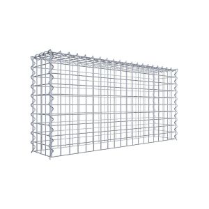 Gabion sur toile type 3 100 cm x 50 cm x 20 cm (L x H x P), maille 5 cm x 5 cm, spirale