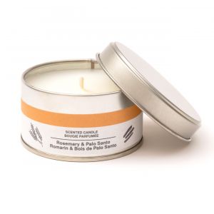 Bougie M&eacute;tal ‐ Romarin et palo santo