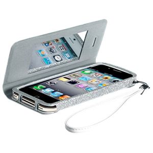 Image de Celly GLAGEIP403 - Étui portefeuille avec miroir pour iPhone 4 / 4S