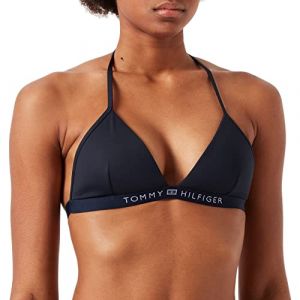 Tommy Hilfiger Triangle Fixed Foam Haut de Bikini, Desert Sky, S Femme