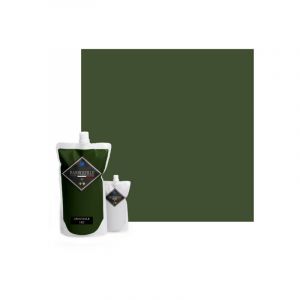 Peinture/r&eacute;sine &eacute;poxy bi-composant mat Barbouille Pour carrelages, faiences, stratifi&eacute;s, pvc - 1kg - Vert Crocodile - Vert