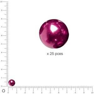 Rayher Perles Renaissance - Bordeaux - &Oslash; 8 mm x 25 pces