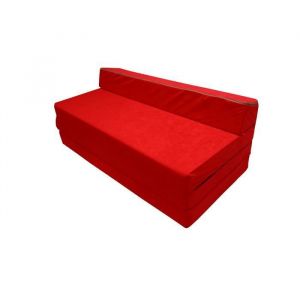 Natalia Spzoo Matelas pliant sofa pour adultes et enfants, choix des couleurs 200 cm de long sélection des couleurs Rouge