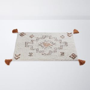 Tapis de bain tufté 1600 g/m2, Nala Ecru Taille 50X80 cm