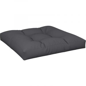 VidaXL Coussin de palette noir 80x80x12 cm tissu