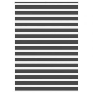 VidaXL Store Zèbre Noir 155x200 Cm Largeur Du Tissu 150,9 Cm Polyester