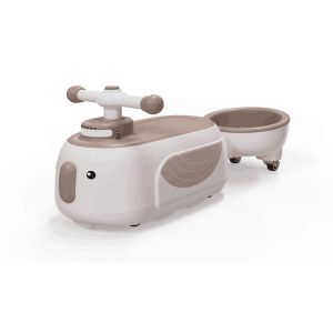 Coast - Walker Toddler - Voiture coulissante avec remorque, lumi&egrave;re et musique, rangement - 12 mois - couleur caf&eacute;