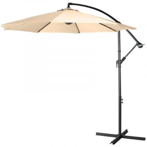 Outiror Parasol déporté Diamètre 3 mètre couleur beige
