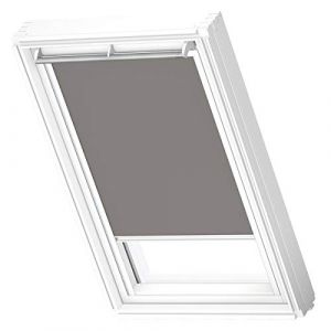 Image de Velux Original Store Occultant (DKL), Cadre Blanc, S06, 606, 4, Gris - Gris