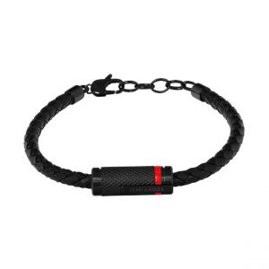 Bracelet Homme Pierre Lannier Bijoux - BJ40A1551 Cuir Rouge
