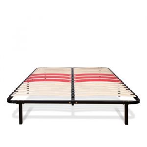Sommier cadre &agrave; lattes m&eacute;tal 180 x 200 cm